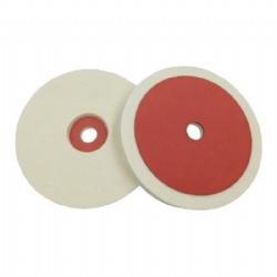 Wool Felt Disc With Red Vulcanized Fiber Backing