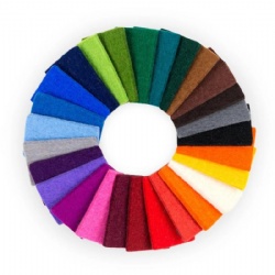 Color Pressed Wool Felt